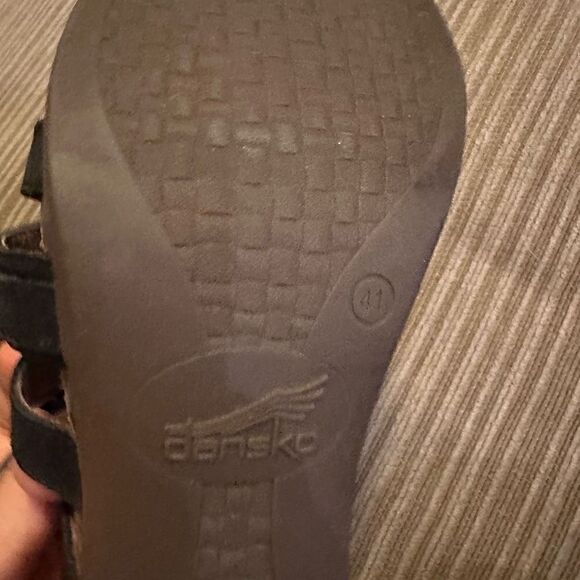 Dansko black leather mule heel (41) - Picture 8 of 9